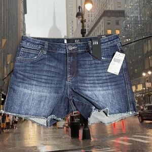 Brand New with Tags KUT from Kloth Gidget Fray Hem Denim Shorts